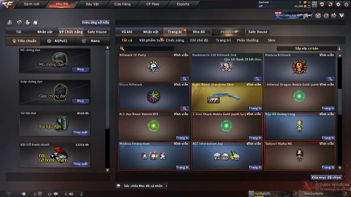 shop acc cf uy tin gia re